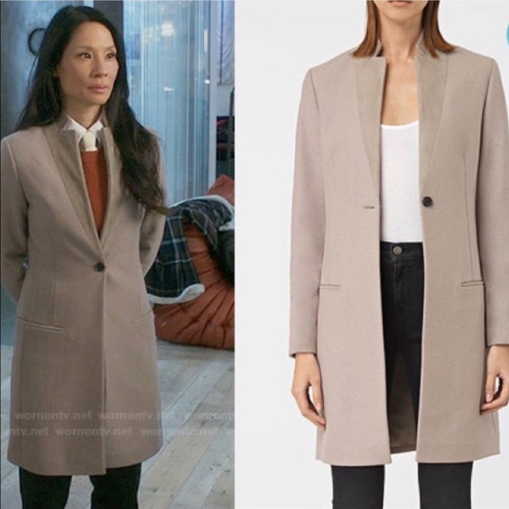 NWT All Saints Leni Coat - Picture 3 of 7